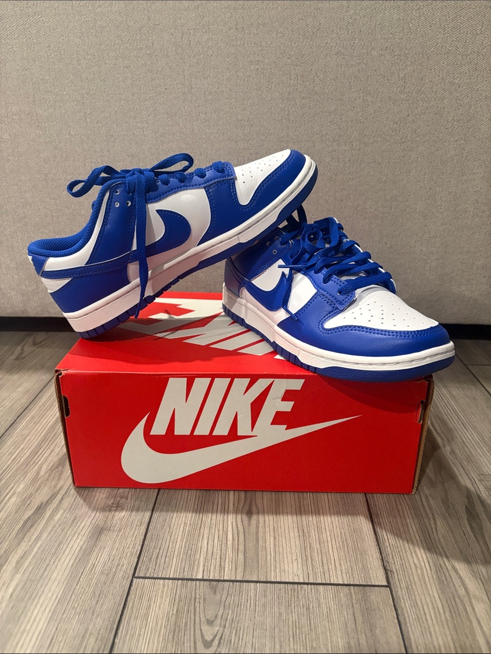 New without box Nike Royal Blue dunks
